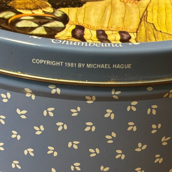 Vintage 1981 Michael Hague tin featuring Hans Christian Andersen’s Thumbelina - Picture 6 of 10